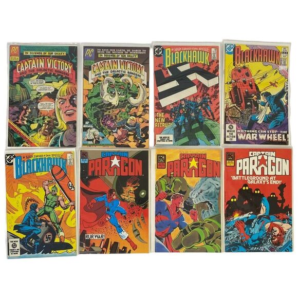 Comics Captain Victory, Blackhawk, Captain Paragon Mixed lot of 8 Comic Books - Picture 1 of 9